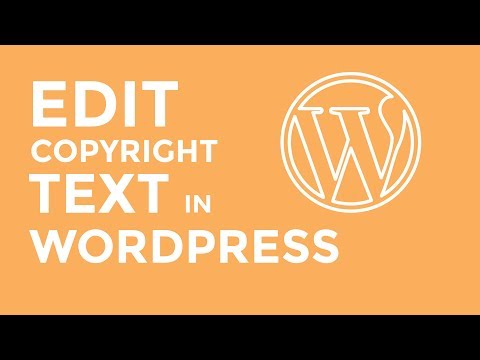 How to Remove WordPress Footer Copyright Text?