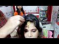 How to set maang tikka / Four roll bun simple and easy hairstyle