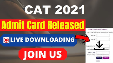CAT 2021-22 Admit Card (Released) - Download Your CAT 2021 Admit Card Here