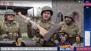 Yogscast React To Heroes And Generals Challenge - Jingle Jam 2017