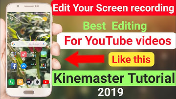 Kinemaster se youtube video kaise edit kare || How to edit screen recording video on android