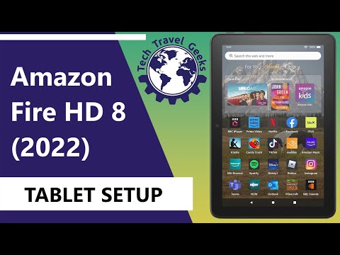 Amazon Fire HD 8 (2022) Tablet Computer Setup