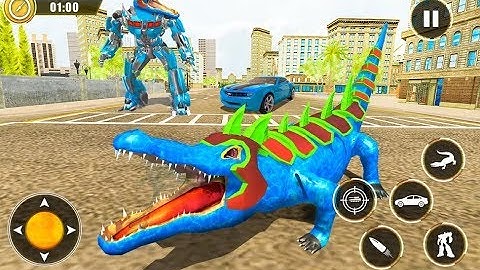 Grand US Army Crocodile Robot Car 2020 | Amazing US Army Crocodile Android GamePlay | By Game Crazy