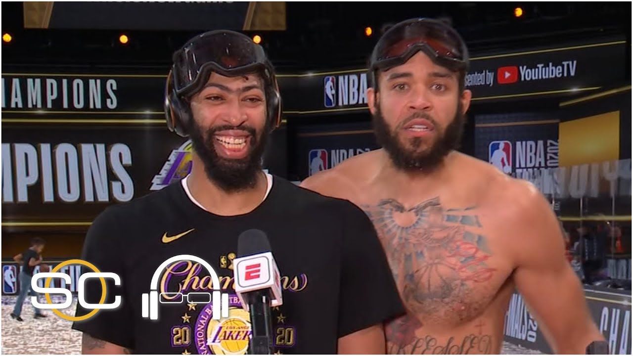 Anthony Davis Talks About First Nba Championship Gets Videobombed By Javale Mcgee Sc With Svp Youtube