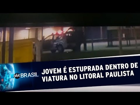 EXCLUSIVO: Jovem é estuprada dentro de viatura no Litoral Paulista | SBT Brasil (27/06/19)