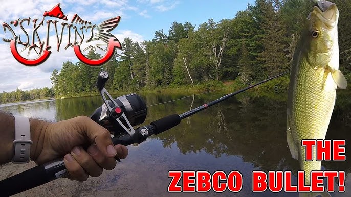 Zebco Ready Tackle Spinning Reel and Telescopic Fishing Rod Combo, 17-Inch  to 5-Foot 6-Inch Telescopic Fishing Pole, Size 20 Fishing Reel, Pre-Spooled