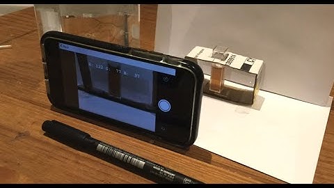 Mobile Phone Colorimeter Spectrophotometer Setup