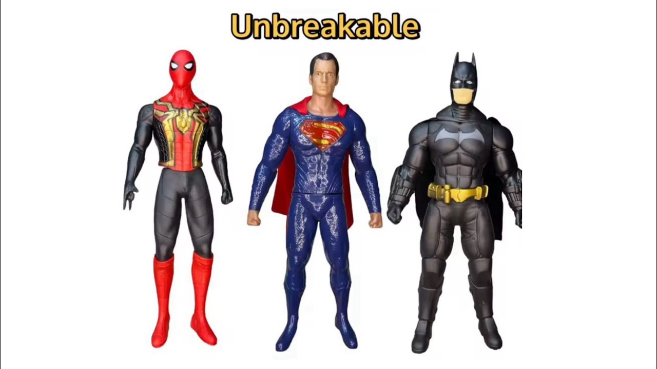 Avengers Action Figure Made of Soft Glue (Rubber) Toy Spiderman Hulk