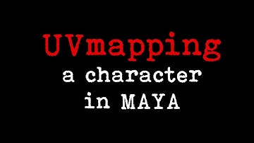 UVmapping a character in MAYA