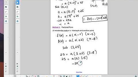 MCR3UO_Lesson 3.1 Properties of Quadratic Functions