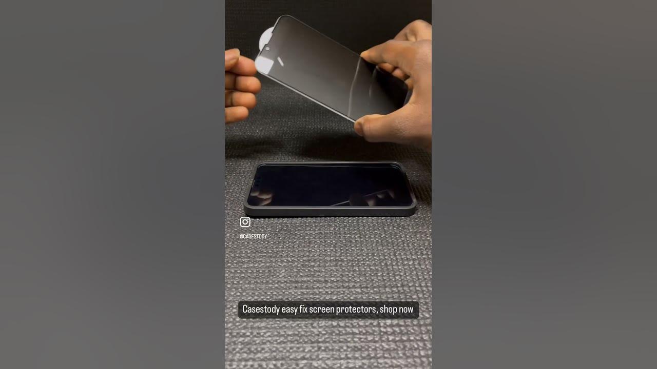 How to install/fix a screen protector without bubbles. YouTube