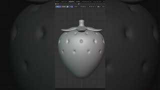 blenderでいちごのモデリング #3d #ブレンダー