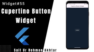 Flutter Cupertino Button Widget Explained | Flutter 215+ Widgets Series (Urdu/Hindi)