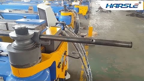 CNC steel pipe bending machine with hole punching, tube bending machine with pin punch