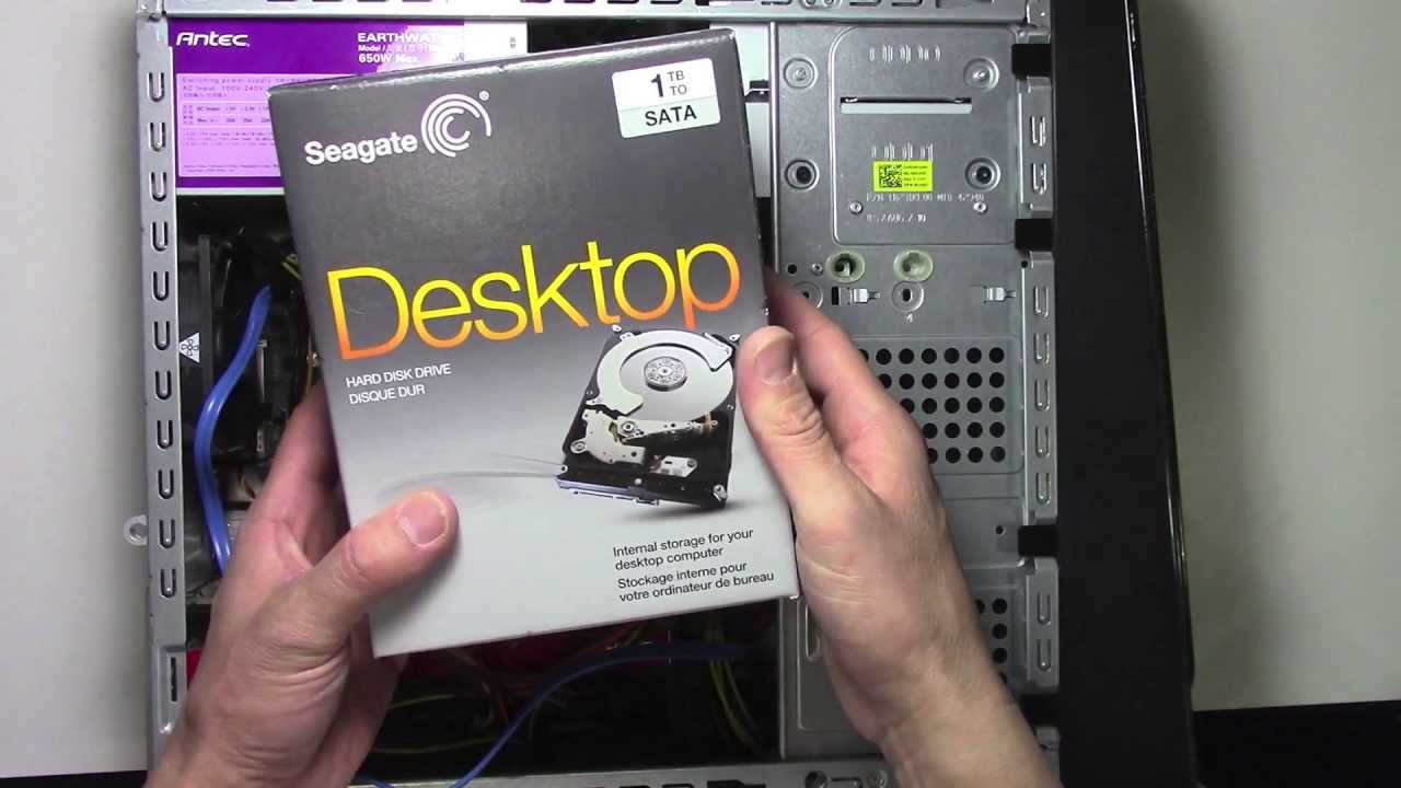 How to install a new Hard Drive in a Desktop PC YouTube