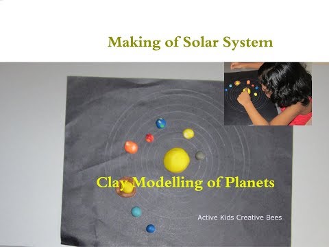 Clay Modelling Solar System | How to make Planets using clay