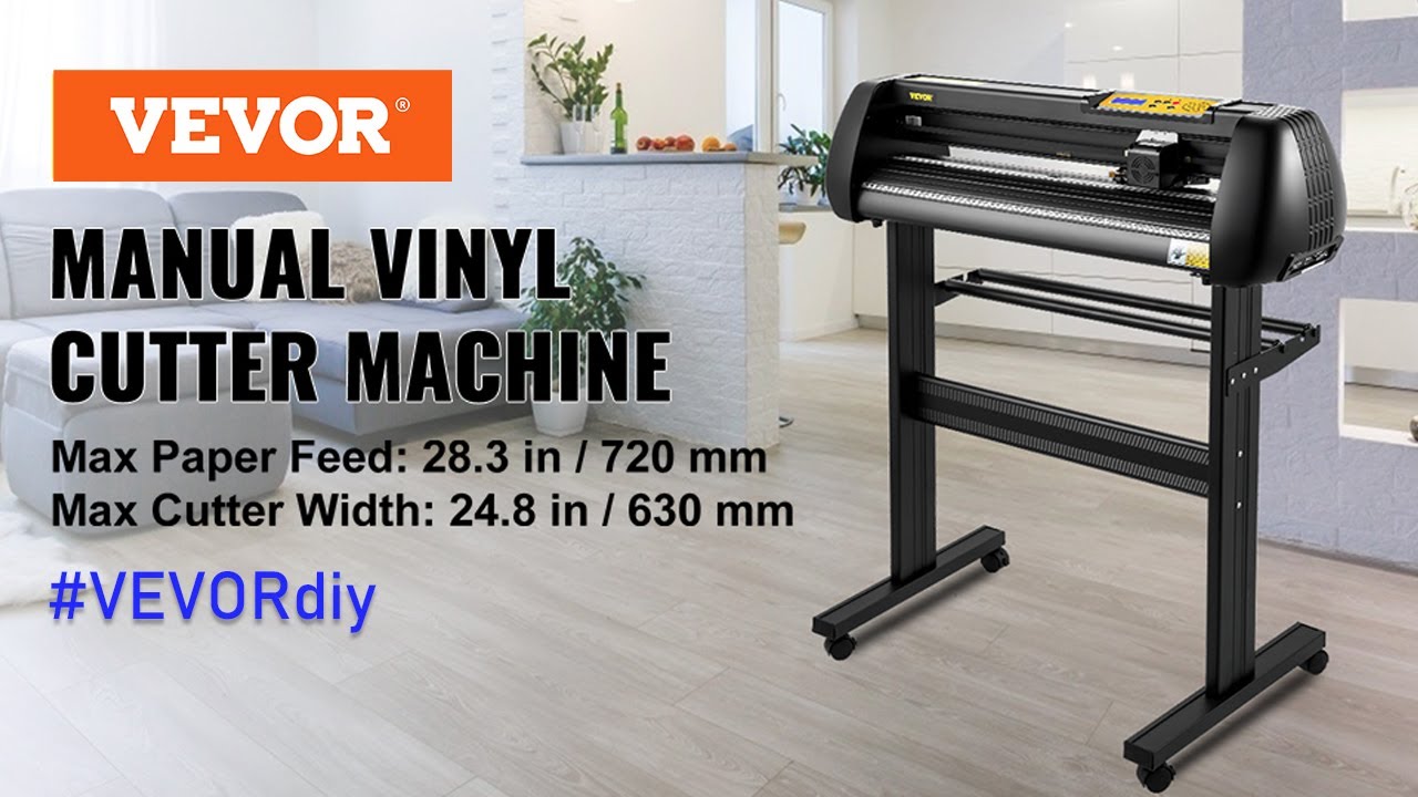 Vinyl Cutter Machine, 28 Inch Paper Feed Cutting Plotter Bundle, Adjustable  Force & Speed Vinyl Printer