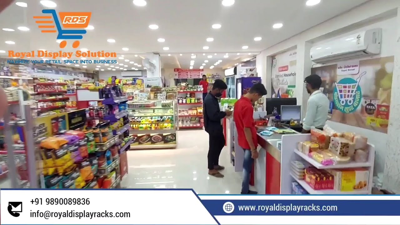 HAPPY MART Grocery store racks Supermarket rack Call 9890089836