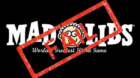 Failed Madlibs Funny (CURSE YOU RECORDING SOFTWARE)