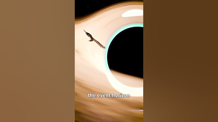 Falling Into A Black Hole 😮