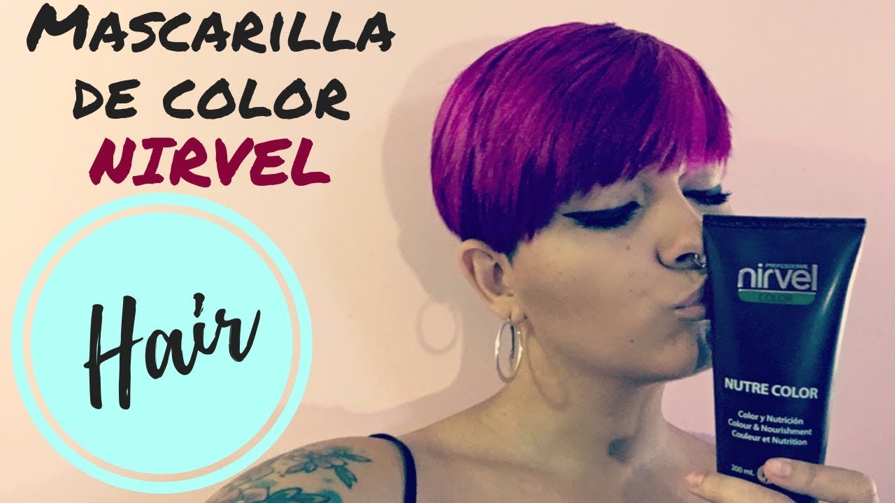 Cabello Violeta tinte! | Mascarillas color Nirvel | Resultados 4 colores - YouTube