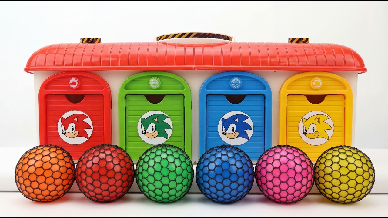 Satisfying Garage | How I Made 4 Color ASMR Balls OF Mixing Rainbow Beads AND Cutting ASMR