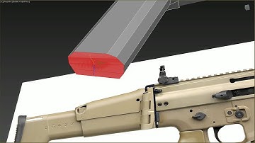 Weapon Modeling : SCAR-H Base Model Part 2