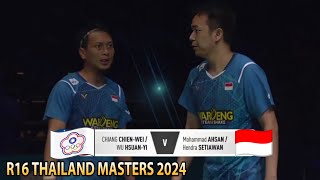 Moh. Ahsan/Hendra Setiawan vs Chiang Chien.Wei/Wu Hsuan-Yi || R16 Thailand Masters 2024