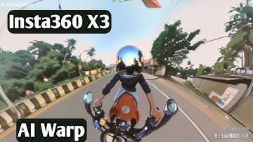 Insta360 x3 Ai Warp motovlog