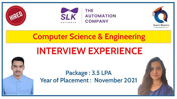SLK Software Interview Experience | CSE Student