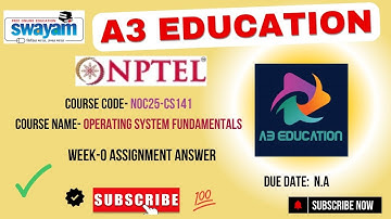 NPTEL Operating System Fundamentals Week 0 Assignment Answers | July–Dec 2025 | NOC25-CS141