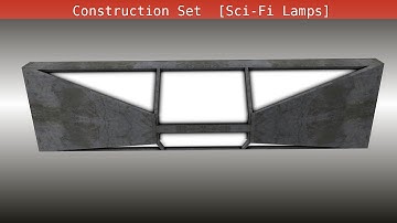 Modular Sci Fi-Set Wip 129 Blender 2 75a - Sci-Fi Lamps