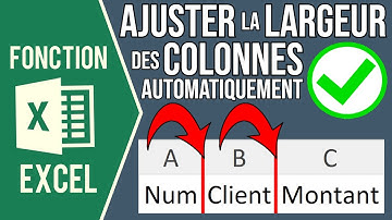 EXCEL - AJUSTER LA LARGEUR DES COLONNES AUTOMATIQUEMENT ➡️⬅️ ⬅️➡️ (En fonction du texte saisi)