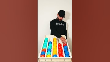 Fun & Chaos: Color Ball Sorting Challenge 🟢🔴🟡🔵 | Fun Games #game #satisfying #shorts #asmrsounds