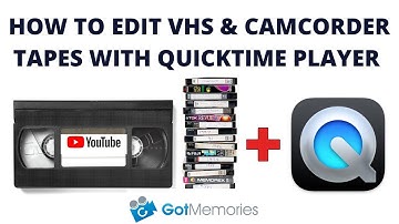 Editing Home Movies from MP4 Files converted from VHS Video 8 Hi8 Mini DV using QuickTime Player