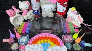 Mezclando Brillos y Maquillajes en Slime: 🤩 con Hello Kitty😍 ASMR Videos Satisfactorios.