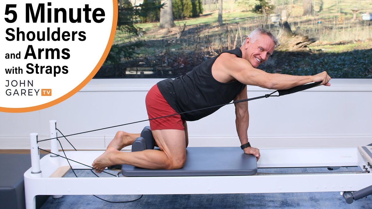 5 Minute Reformer Workout Shoulders and Arms with Straps YouTube