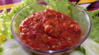 Resep Sambal Terasi Rebus Porsi Besar (Untuk 100an porsi)