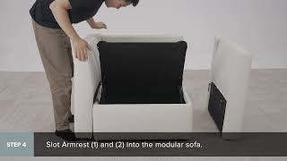 Macy Armrest Set Assembly Video | Mopio