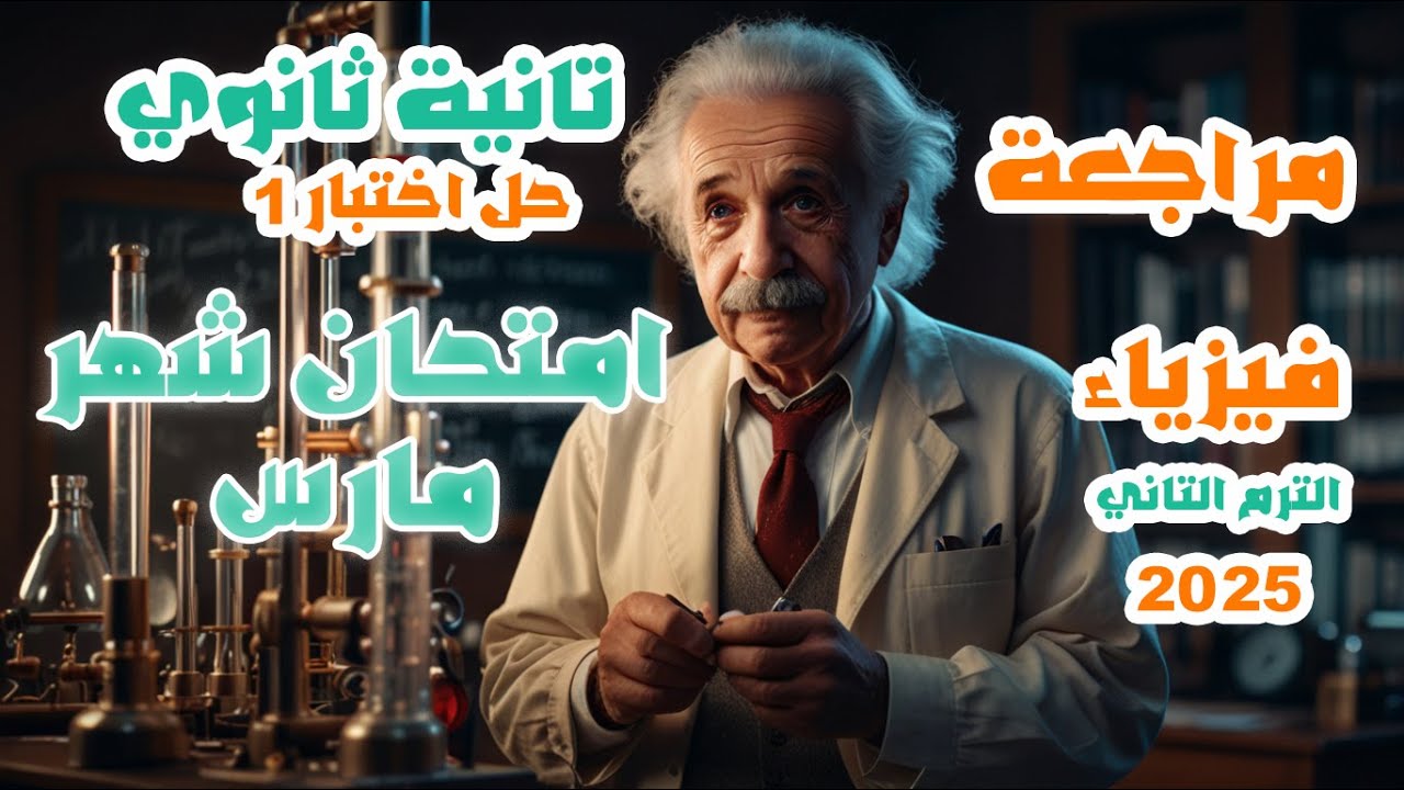 مراجعة الفصل الثالث فيزياء الصف الثاني الثانوي الترم الثاني 2025 اختبار ١