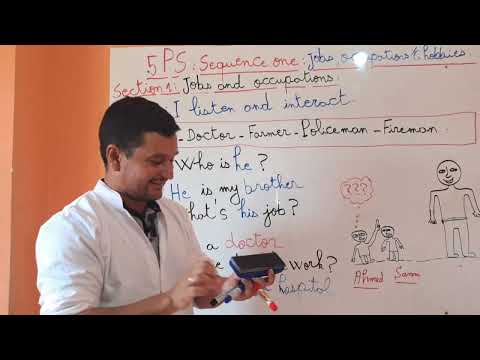 الدرس 2 للسنة الخامسة إبتدائي لغة انجليزية حوار المهن و مكان العمل