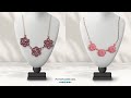 Rose Bouquet Necklace  - DIY Jewelry Making Tutorial by PotomacBeads
