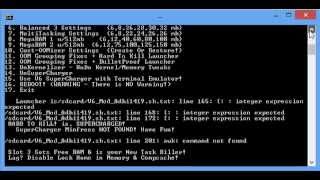 Commands For Running The Customized Sc Script For Micromax A87