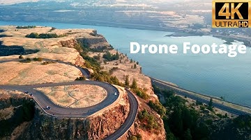 Rowena Crest Viewpoint - Aerial Drone Footage in 4K