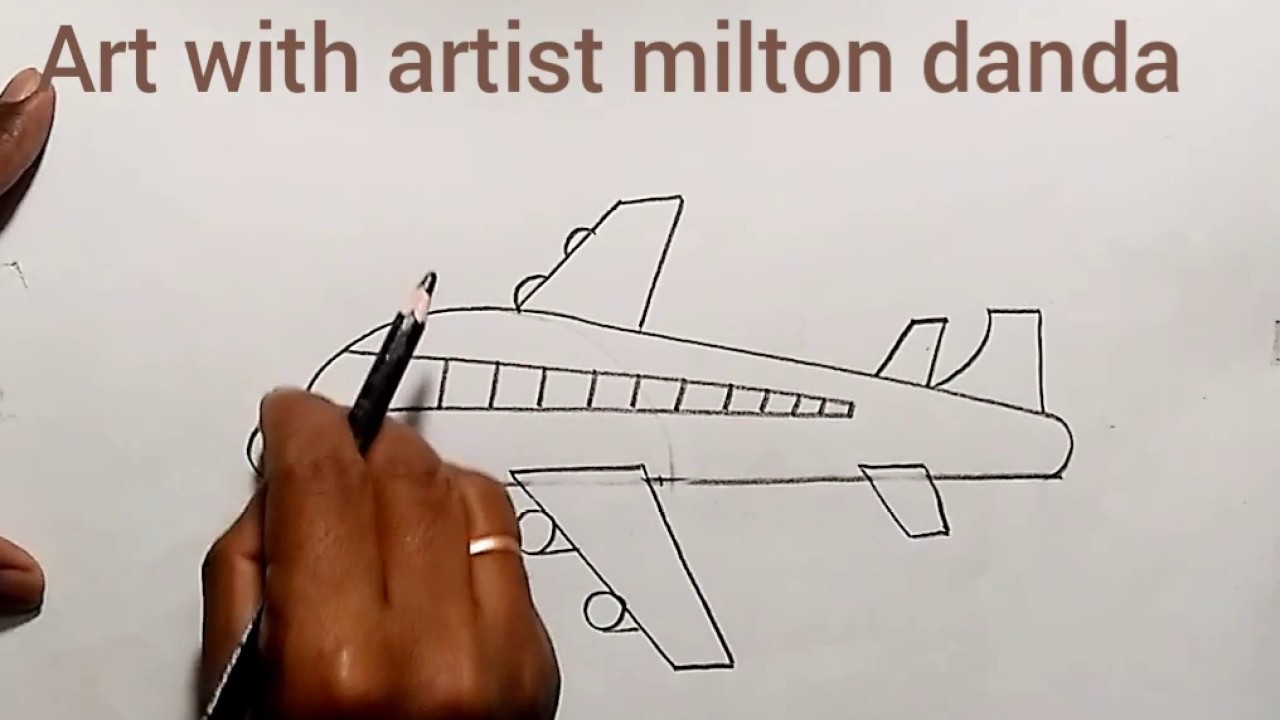 How to draw aeroplane drawing / step by step aeroplane drawing easy