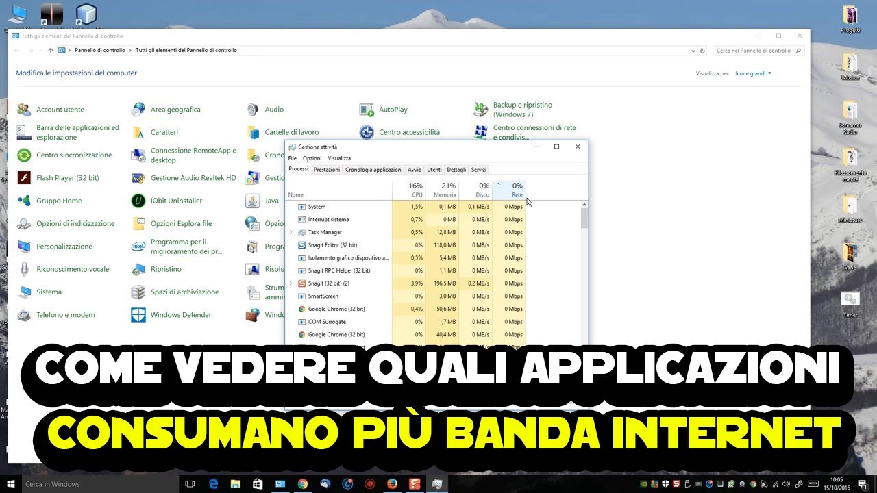 Come vedere quali applicazioni consumano più banda internet