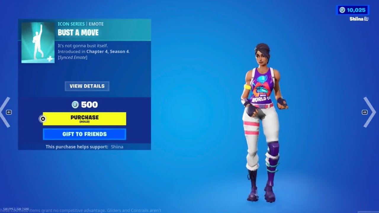 Bust a Move Emote Gameplay (Fortnite) YouTube