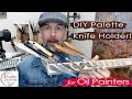 油彩画家のためのDIY磁気パレットナイフホルダーチュートリアル