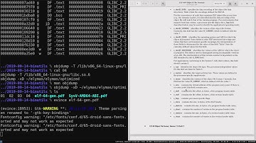 Talk: Some binutils + some overview of ELF (Drahflow)