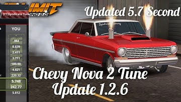 No Limit Drag Racing 2.0: Updated Chevy Nova II 5.7 Second Tune (Update 1.2.6) Read Description
